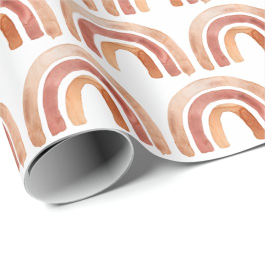 Watercolor Boho Rainbow Geschenkpapier (Rolleneckpunkt)