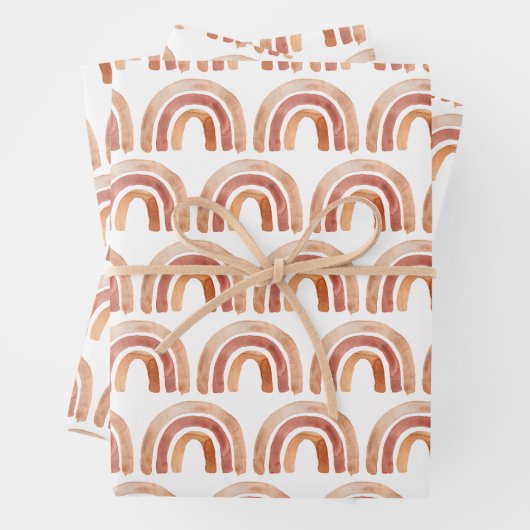 Watercolor Boho Rainbow Geschenkpapier Set (Beispiel)