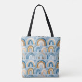 Watercolor Boho Rainbow Tote Bag Tasche (Rückseite)