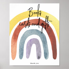 Watercolor Boho Regenbogen Karten und Geschenke Poster