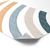 Watercolor Boho Regenbogenposter Poster (Ecke)