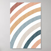 Watercolor Boho Regenbogenposter Poster (Vorne)