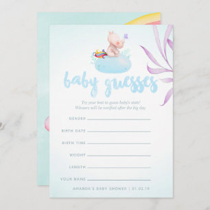 Watercolor Boho Tribal Baby Shows Game Einladung