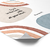 Watercolor boho Vertrauen in das Lord Poster (Ecke)