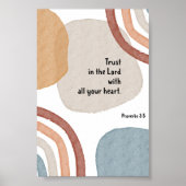 Watercolor boho Vertrauen in das Lord Poster (Vorne)