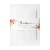 Watercolor Boho Wedding Invitation Bly Band (Vorderseite Beispiel)