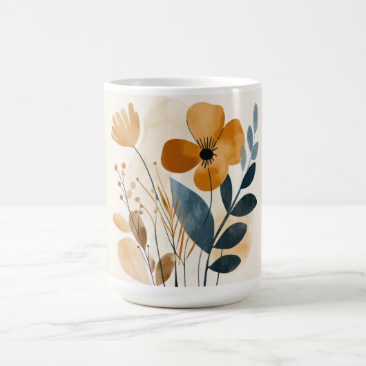 Watercolor Boho Wildflower Girly Gift Kaffeetasse (Mittel)