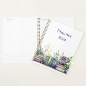 Watercolor Books and Plants Personalized Planner Planer (Anzeige)