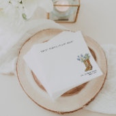 Watercolor Boots Bridal Shower Napkin Serviette