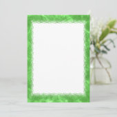 Watercolor Border Christmas Blank Custom Text Einladung (Stehend Vorderseite)
