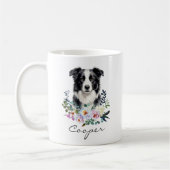 Watercolor Border Collie Kaffeetasse (Links)