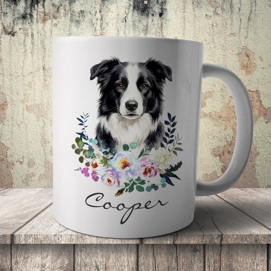 Watercolor Border Collie Kaffeetasse