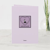 Watercolor Boston Terrier Grußkarte Karte (Rückseite)