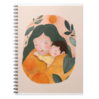 Watercolor Botanical Motherhood for Notebook Lover Notizblock
