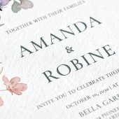 Watercolor Botanical Wedding Invitation Einladung