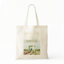 Watercolor Botanical Wedding Tote Bag – Elegant