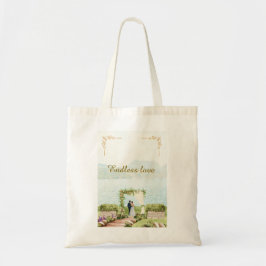 Watercolor Botanical Wedding Tote Bag – Elegant Tragetasche