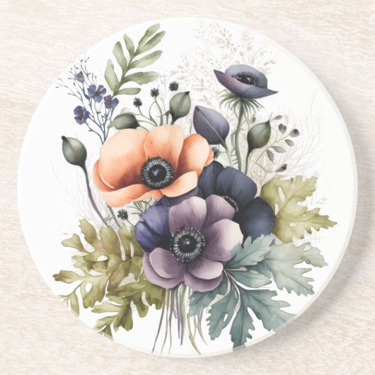 Watercolor Bouquet  Getränkeuntersetzer (Vorne)