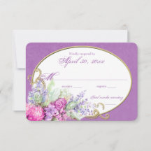 Watercolor Bouquet Wedding Reply