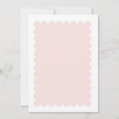 Watercolor Bow Champagne Glass Brautparty Einladung (Rückseite)