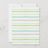 watercolor bow under the sea baby shower einladung (Rückseite)