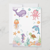watercolor bow under the sea baby shower einladung