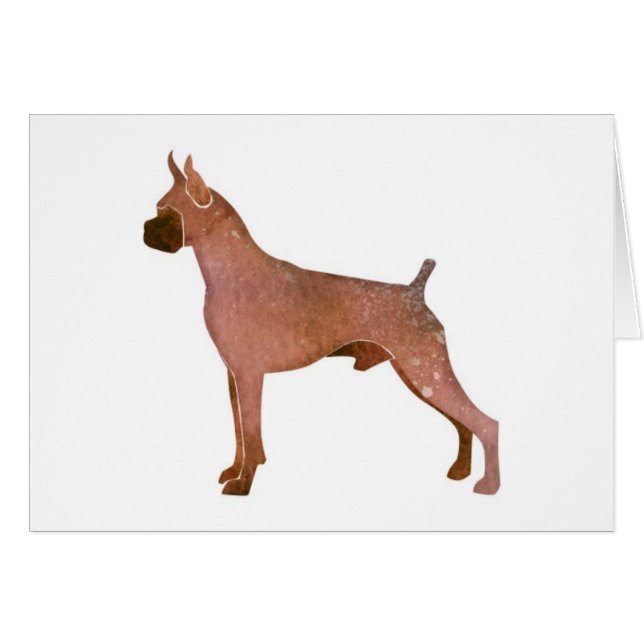 Watercolor Boxer (Vorderseite (Horizontal))