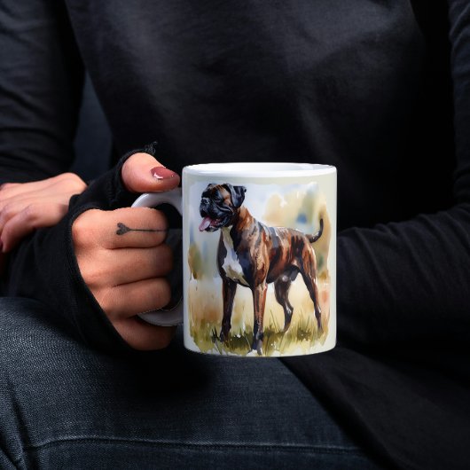 Watercolor Boxer Dog Kaffeetasse