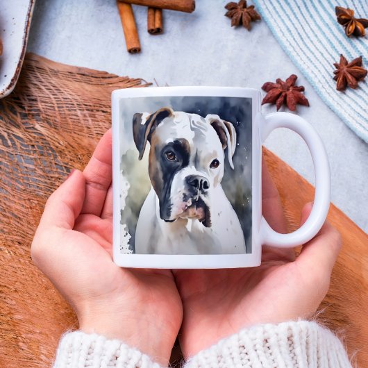 Watercolor Boxer Dog Kaffeetasse