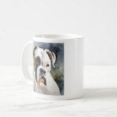 Watercolor Boxer Dog Kaffeetasse (Vorderseite Links)