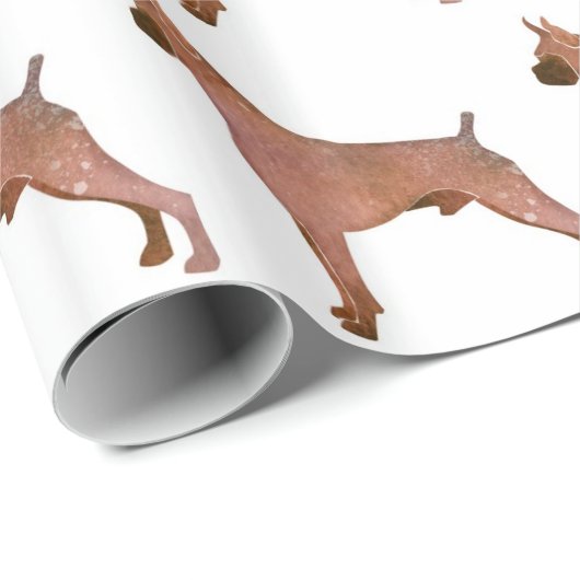 Watercolor Boxer Geschenkpapier (Rolleneckpunkt)