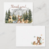 Watercolor Boy Adventure Beginnen Vielen Dank Mitteilungskarte (Vorne/Hinten)