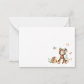 Watercolor Boy Adventure Beginnen Vielen Dank Mitteilungskarte (Rückseite)