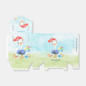 Watercolor Boy Rooster Baby Showfarm Geschenkschachtel (Ungefaltet)
