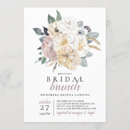 Watercolor Bridal Brunch Bouquet Einladung