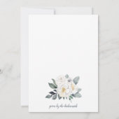 Watercolor Bridal Brunch Bouquet Einladung (Rückseite)