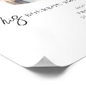 Watercolor | Bride & Groom Signature Drink Poster (Ecke)