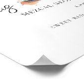 Watercolor | Bride & Groom Signature Drink Poster (Ecke)