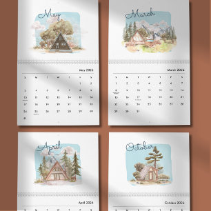 Watercolor Bright & Cheerful 2026 Planer Kalender