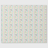 Watercolor Bright Mahjong Tiles Bamboo Geschenkpapier (Flach)