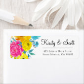 Watercolor Bright Summer Blume Hochzeitsadresse (Insitu)