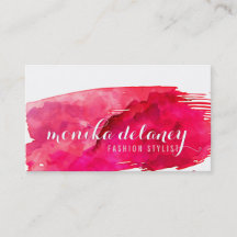 WATERCOLOR BRUSHSTROKE stilvolle kreative Trendrot