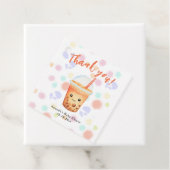 Watercolor Bubble Tea Baby Dusche Vielen Dank Geschenkanhänger (Beispiel)