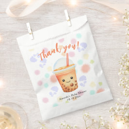 Watercolor-Bubble-Tea-Baby-Shower-Dankeschön Geschenktütchen
