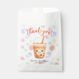 Watercolor-Bubble-Tea-Baby-Shower-Dankeschön Geschenktütchen