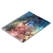 Watercolor Buddha Blue Topaz Spiral Foto Notebook Notizblock (Linke Seite)