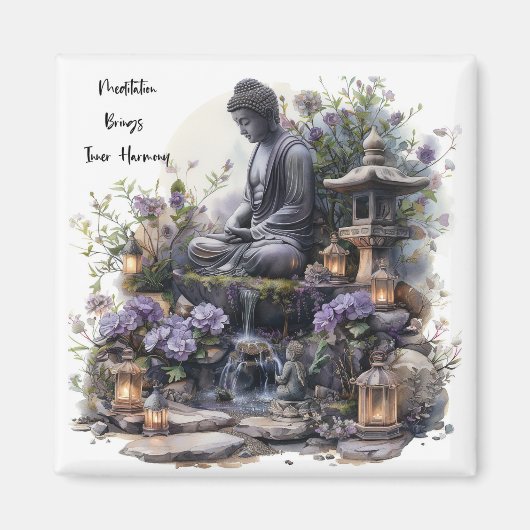 Watercolor Buddha Harmony Magnet (Vorne)
