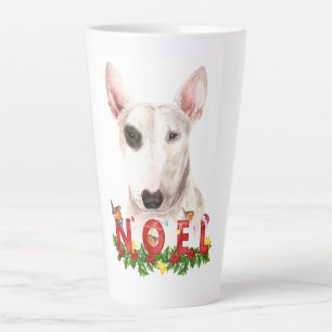 Watercolor Bull Terrier Weihnachten Weihnachten Ta Milchtasse