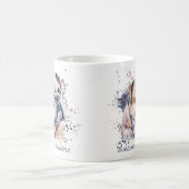 Watercolor Bulldog Kaffeetasse (Mittel)