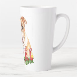 Watercolor Bulldog Weihnachten Weihnachten Milchtasse
